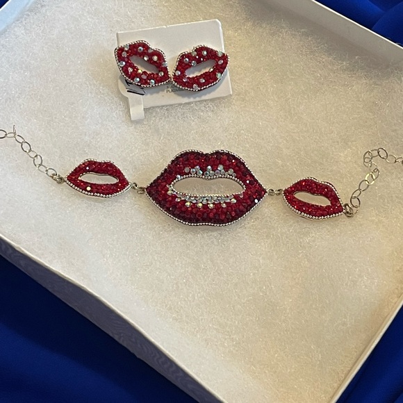 New bracelet set red lips - Picture 4 of 4